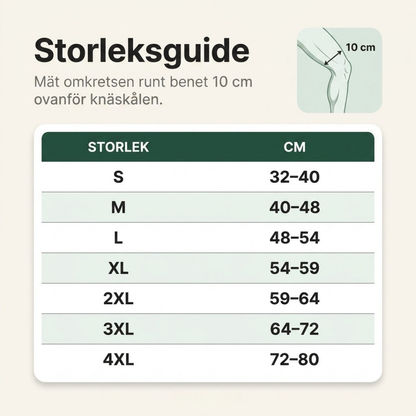 Dermaphora™ Knestøtte – naturlig smertelindring for vonde knær